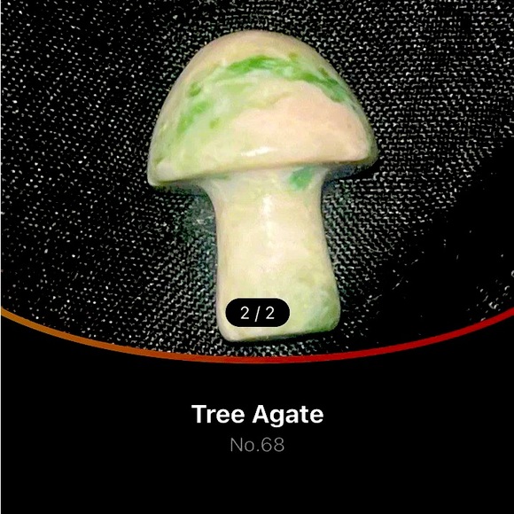 Mini Protection Amulet. Hand Carved, Cut, and Polished from Tree Moss Agate. - Picture 3 of 17